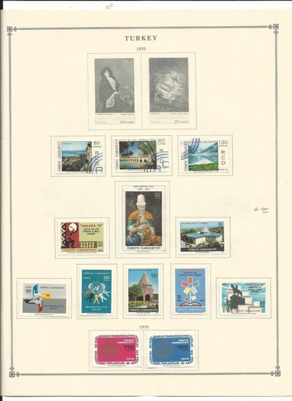 Turkey Collection 1969-72 & Semi's on 11 Scott International Pages