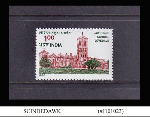 INDIA - 1988 130th ANNIVERSARY OF LAWENCE SCHOOL LOVEDALE - 1V MINT NH