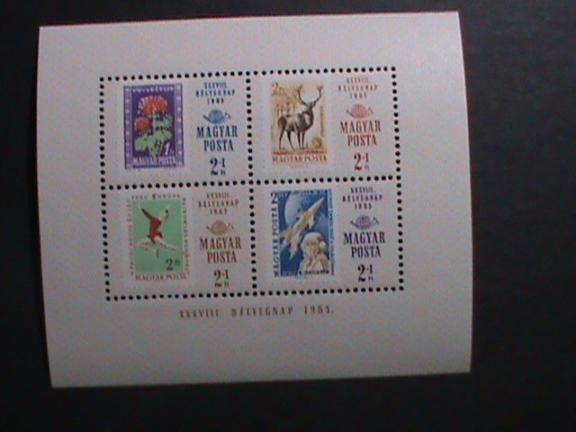 ​HUNGARY-1965 STAMP DAY MNH S/S-VERY FINE WE SHIP TO WORLD WIDE-WE COMBINED