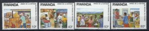 Rwanda 1302-05 MNH 1988 set (an7630)