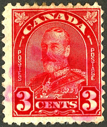 CANADA #167 USED VIOLET CANCEL