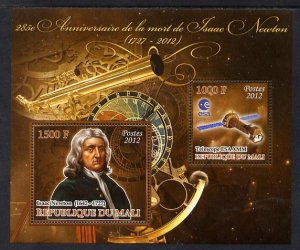 MALI - 2012 - Isaac Newton, 285th Death Anniv - Perf 2v Sheet -MNH-Private Issue