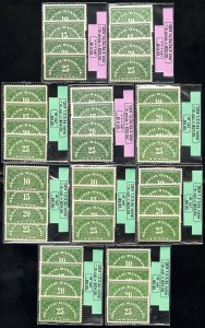 US Stamps # QE1-4+4a MLH XF Special Handling Lot Of 10 Sets Scott Value $250.00