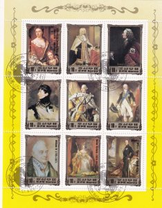 SA18d Korea 1984  Portraits, European Rulers used Souvenir sheet