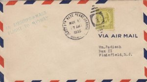 1935, Pearl Harbor, HI to Plainfield, NJ, See Remark (N4380)