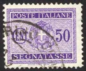 Italy Sc# J33 Used 1934 40c black brown Coat of Arms