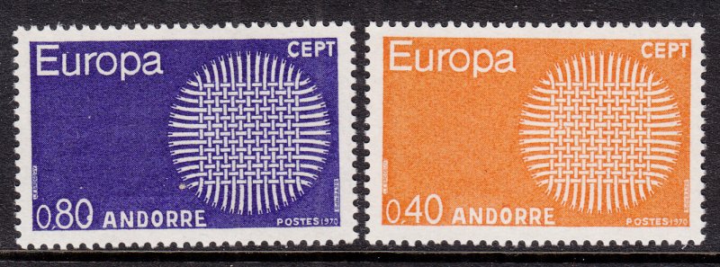 Andorra French 196-197 Europa MNH VF