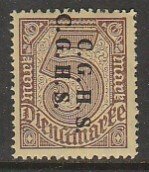 Germany-Upper Silesia O50, 5M DOUBLE VERT OVERPRINT, DOWN. MINT, NH. VF. (435)