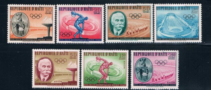 Haiti 462-65;C163-65 MNH set Olympics 1960  (H0045)