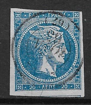 1862 Greece 20b Hermes used