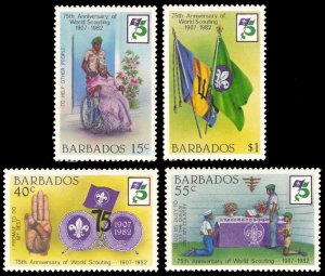 Barbados 1982 Scott #589-592 Mint Never Hinged