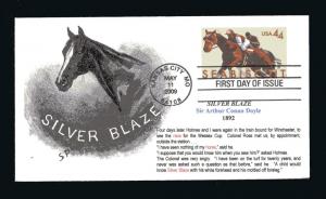 Sc. U668 Seabiscuit Stamped Env. FDC - Baker Street Cachets