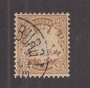 GERMAN STATES - BAVARIA SC# 52   F/U  1881