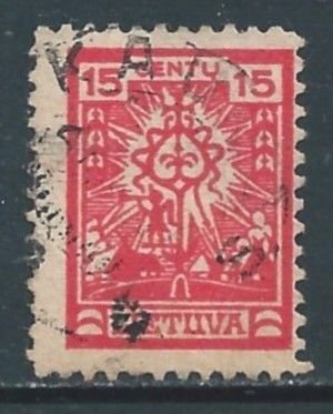 Lithuania #191 Used 15c Cross & Village