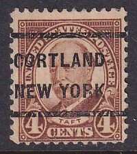 United States (1930) Sc 685 used, precancel Cortland NY