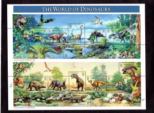 3136 Dinosaurs, MNH sheet 15