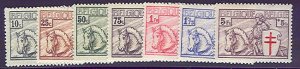 BELGIUM #B156-62 Complete set, og, LH, VF, Scott $178.25