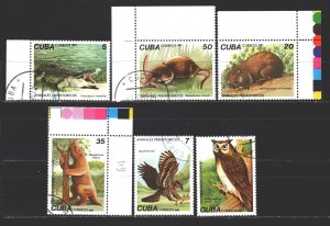 Cuba. 1982. 2691-96. Extinct animals. USED.