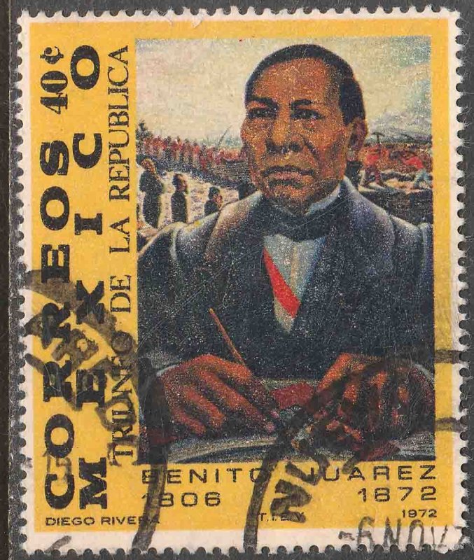 MEXICO 1044, Benito Juarez Death Centennial. Used. (869)