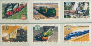 Australia 1993 SG1411-1416 Trains diecut set MNH