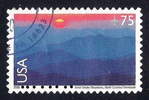 C140 75 cent Great Smoky Mountain, Stamp used XF