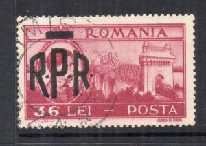 Romania 1948 Early Issue Fine Used 36L. NW-230393