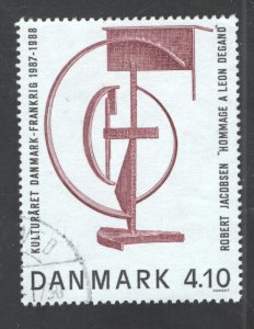 Denmark #860 Used,  VF,  CV  5.00  ...   1670787/88