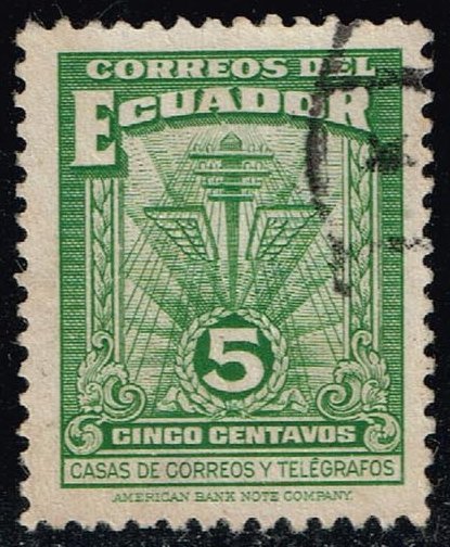 Ecuador #RA49A Communication Symbols; Used (0.25)