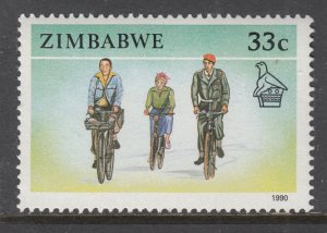 Zimbabwe 626 Bicycles MNH VF