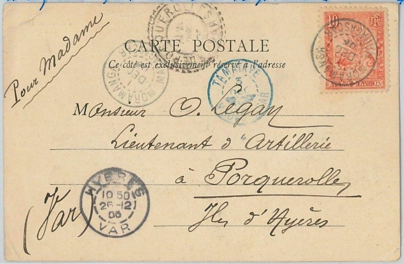 44978 - MADAGASCAR - POSTAL HISTORY: POSTCARD to FRANCE: TANANARIVE 1905-