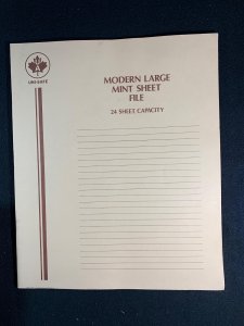 CWS Large Mint Sheet File - 24 sheets - 11x13 inches - Tan - SUPERB CONDITION