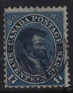 Canada #19 VF Used  Variety **With Certificate**