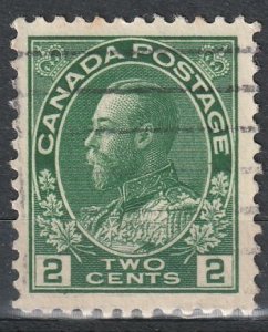 Canada #107 Used, Clean back,  VF   (614)
