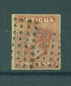 Antigua sc# 3 used (misperf) cat value $32.50