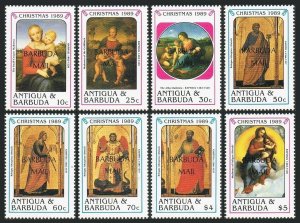 Barbuda 1073-1082,MNH.Mi 1169-1176,Bl.152-153. Christmas 1989. Giotto,Raphael.