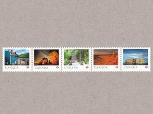 Strip of 5 from SS  = FROM FAR AND WIDE = Canada 2018 #3056a-e MNH