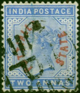 Patiala 1884 2a Dull Blue SG3 Fine Used