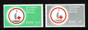 Ireland-Sc#190-1-unused NH set-International Red Cross-1963-