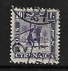 CYRENAICA  71   USED SENUSSI WARRIOR ISSUE