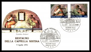 Vatican City 870-881 Set of Six U/A FDC