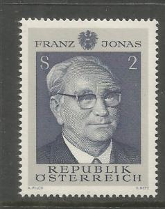 AUSTRIA  854  MNH,  PRES. FRANZ JONAS