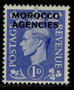 MOROCCO AGENCIES GVI SG95, 1d light ultramarine, M MINT. 