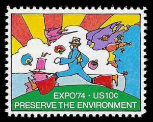 PCBstamps   US #1527 10c Expo 74, MNH, (28)