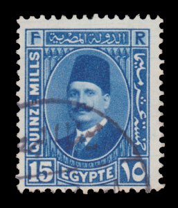 STAMP FROM EGYPT. SCOTT # 139. YEAR 1927. USED. # 4