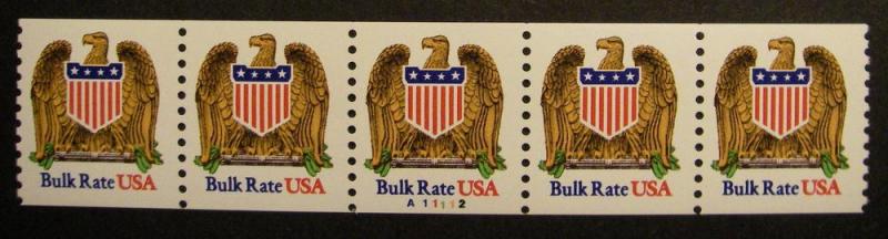 Scott 2602, 10 cent Eagle & Shield Bulk Rate, PNC5 #A11112, MNH Beauty