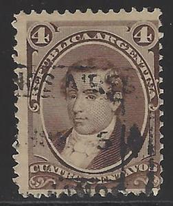 Argentina Scott # 23, used