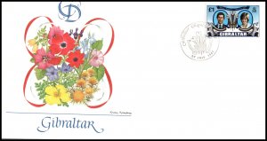 Gibraltar 406 Royal Wedding Fleetwood U/A FDC