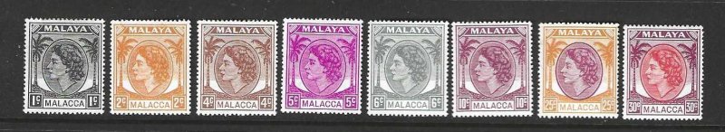 Malaya-Malacca 29-33, 35, 38-9  Mint SC $2.25