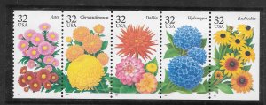 #2993-2997a MNH Complete Booklet Pane