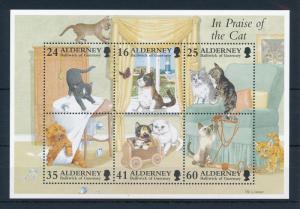 [30914] Alderney 1996 Animals Cats MNH Sheet